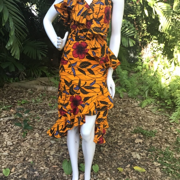 Vintage cotton Dress African fabric - Picture 8 of 9